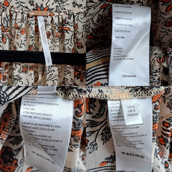 Free People ๐ค๐งก Feeling Groovy Border Print Maxi Dress in Sand Combo - Picture 9 of 15